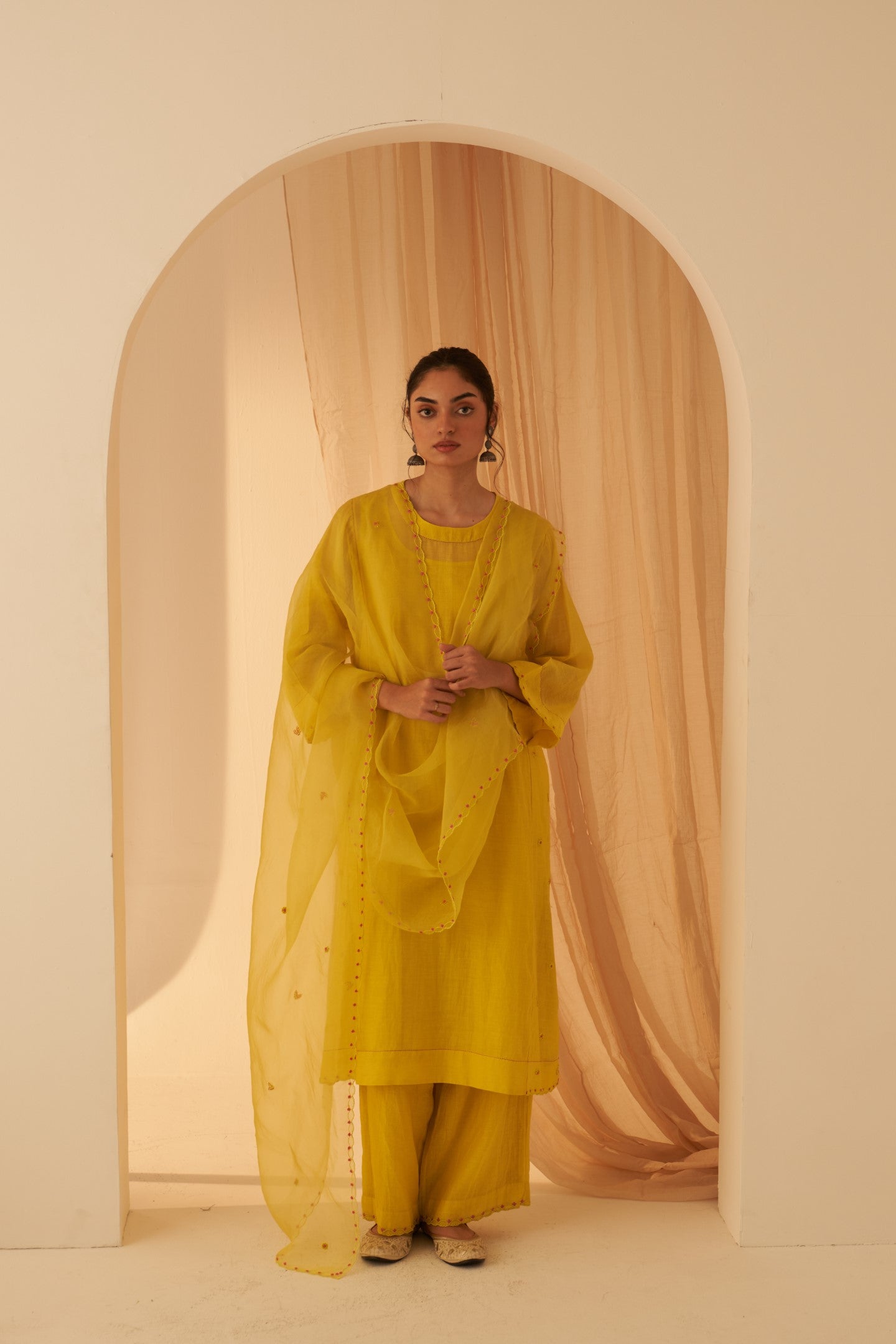 Grace in Every Thread: Discover the Beauty of Chanderi Kurta Sets by Janki India