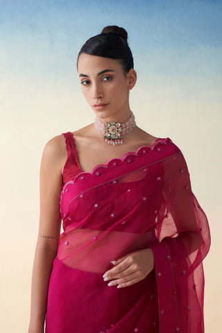 From Subtle to Stunning: Janki India's Collection of Organza, Chanderi, Designer, and Silk Sarees