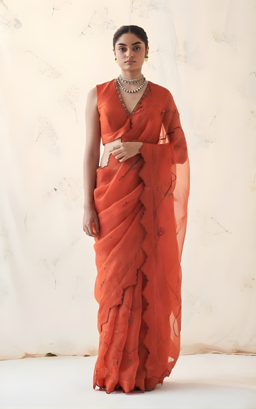 Grace Woven in Tradition: The Timeless Beauty of Chanderi Sarees